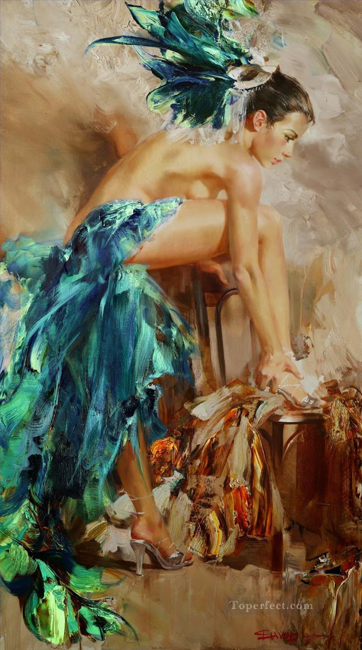 Pretty Woman ISny 18 Impresionista desnuda Pintura al óleo